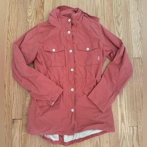 Burton Women’s Dry Ride “Street Jacket Snipe” in Dusty Cedar/ Pink Sz Large